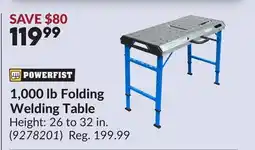 Princess Auto 1,000 lb Folding Welding Table offer