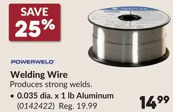 Princess Auto Welding Wire offer