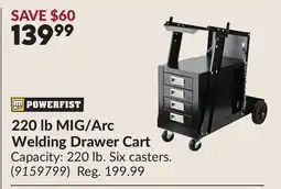 Princess Auto 220 lb MIG/Arc Welding Drawer Cart offer