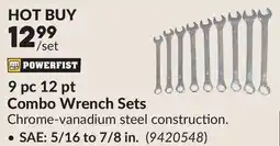 Princess Auto 9 pc 12 pt Combo Wrench Sets offer