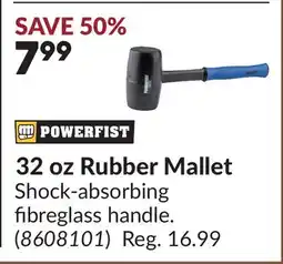 Princess Auto 32 oz Rubber Mallet offer