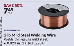 Princess Auto 2 lb Mild Steel Welding Wire offer