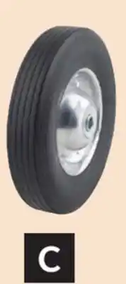 Princess Auto Solid-Rubber Wheel Assemblies 10 x 2-1/2 in. Bore: 3/4 in offer