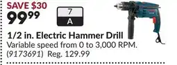 Princess Auto 1/2 in. Electric Hammer Drill offer