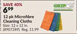 Princess Auto 12 pk Microfibre Cleaning Cloths offer