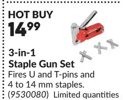 Princess Auto 3-in-1 Staple Gun Set offer