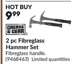 Princess Auto 2 pc Fibreglass Hammer Set offer