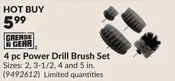 Princess Auto 4 pc Power Drill Brush Set offer