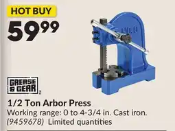 Princess Auto 1/2 Ton Arbor Press offer