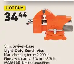 Princess Auto 3 in. Swivel-Base Light-Duty Bench Vise offer