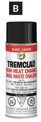 Princess Auto High Heat Enamel Spray Paints Gloss Black. Max. 350°C offer