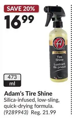 Princess Auto Adam's Tire Shine offer