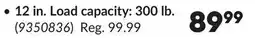 Princess Auto 12 in. Load capacity: 300 lb. Flat-Free Swivel Casters with Brake offer