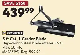 Princess Auto Grader Blade offer