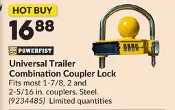Princess Auto Universal Trailer Combination Coupler Lock offer