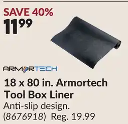 Princess Auto 18 x 80 in. Armortech Tool Box Liner offer