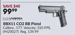 Princess Auto BBX11 CO2 BB Pistol offer