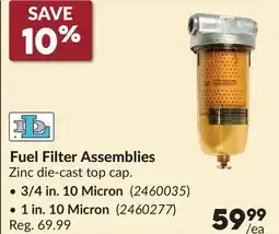 Princess Auto Fuel Filter Assemblies offer