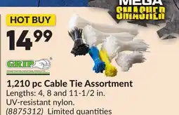 Princess Auto 1,210 pc Cable Tie Assortment offer