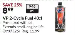 Princess Auto VP 2-Cycle Fuel 40:1 offer