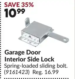 Princess Auto Garage Door Interior Side Lock offer