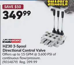 Princess Auto HZ30 3-Spool Directional Control Valve offer