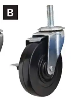 Princess Auto Swivel with Brake 4 in. Threaded-Stem Casters offer