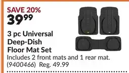 Princess Auto 3 pc Universal Deep-Dish Floor Mat Set offer