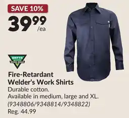 Princess Auto Fire-Retardant Welder's Work Shirts offer