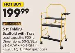 Princess Auto 5 ft Folding Scaffold with Tray offer