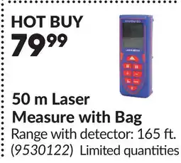 Princess Auto 50 m Laser Measure with Bag offer