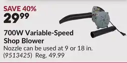 Princess Auto 700W Variable-Speed Shop Blower offer