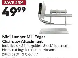 Princess Auto Mini Lumber Mill Edger Chainsaw Attachment offer