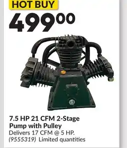 Princess Auto 7.5 HP 21 CFM 2-Stage Pump with Pulley offer