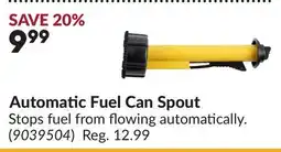 Princess Auto Automatic Fuel Can Spout offer