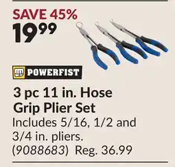 Princess Auto 3 pc 11 in. Hose Grip Plier Set offer
