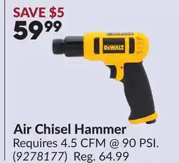 Princess Auto Air Chisel Hammer offer