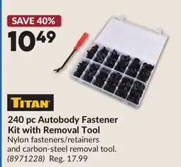 Princess Auto 240 pc Autobody Fastener Kit with Removal Tool offer