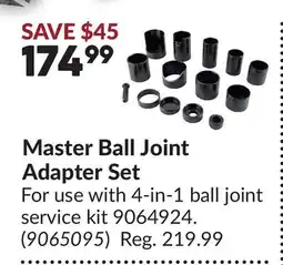 Princess Auto Master Ball Joint Adapter Set offer