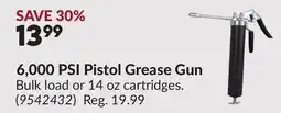 Princess Auto 6,000 PSI Pistol Grease Gun offer