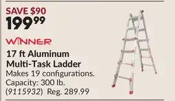 Princess Auto 17 ftAluminum Multi-Task Ladder offer