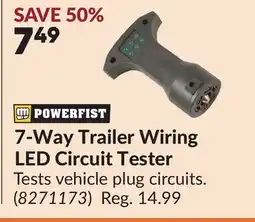 Princess Auto 7-Way Trailer Wiring LED Circuit Tester offer