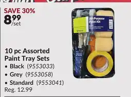 Princess Auto 10 pc Assorted Paint Tray Sets offer