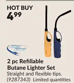 Princess Auto 2 pc Refillable Butane Lighter Set offer