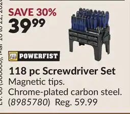 Princess Auto 118 pc Screwdriver Set offer