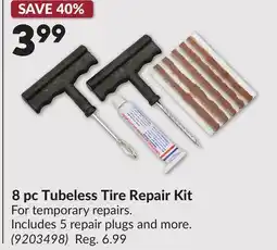 Princess Auto 8 pc Tubeless Tire Repair Kit offer