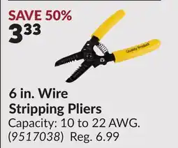 Princess Auto 6 in. Wire Stripping Pliers offer