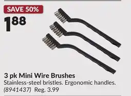 Princess Auto 3 pk Mini Wire Brushes offer