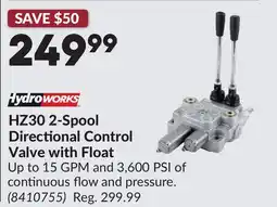 Princess Auto HZ30 2-Spool Directional Control Valve with Float offer