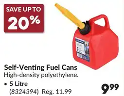 Princess Auto SCEPTER Self-Venting Fuel Cans offer